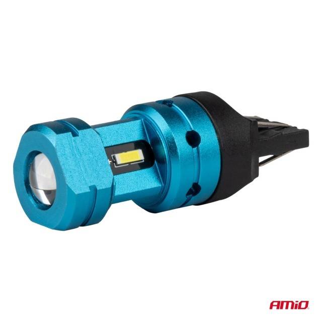 Set 2 becuri auto LED CANBUS alb T20 7443 W21/5W 4SMD 1860 12V 24V