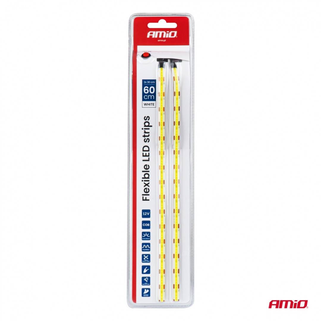 Set 2 benzi led 2x30 cm 12 V Amio