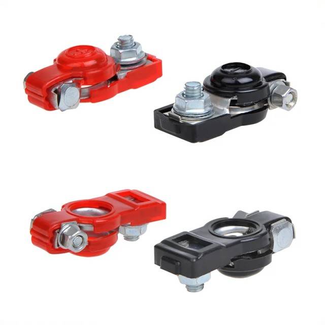 Set 2 borne baterie auto cu protectie