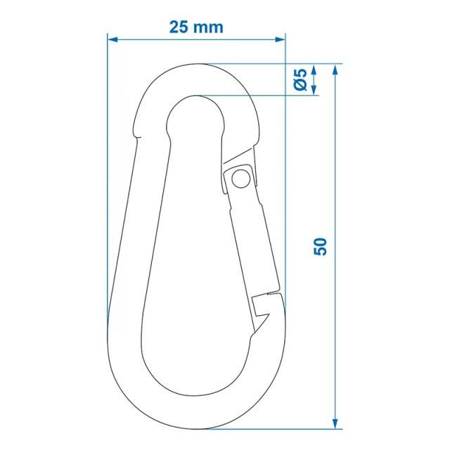 Set 2 buc Carabina metalica 5x50mm