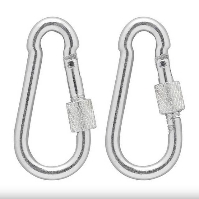 Set 2 buc Carabina metalica 6x60mm cu prindere de siguranta