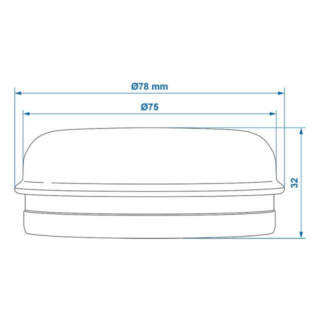 Set 2 Capace butuc Ø64mmx28mm compatibil Knott
