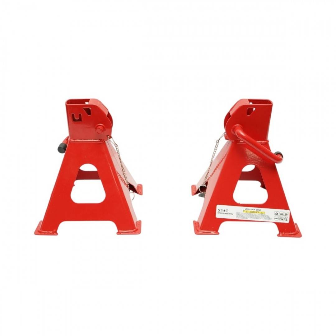 Set 2 cricuri suport capra auto 3T, reglabile 290-430mm, capace cauciuc, sigurante blocare Breckner Germany