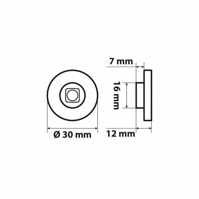 Set 2 Lampi cu LED 24V Albastru