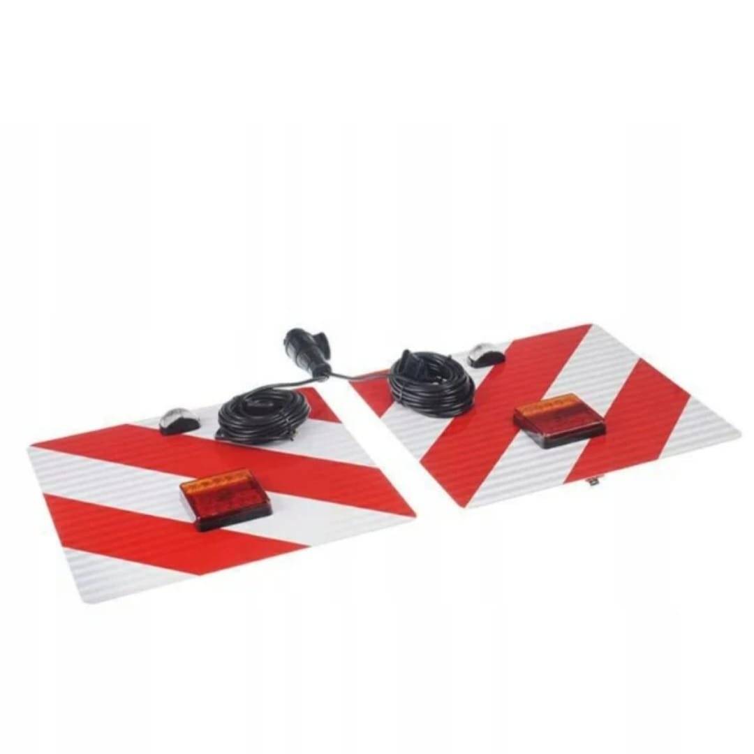 Set 2 placute gabarit cu lampi de stop 42,3 x 42,3