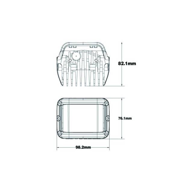 Set 2 proiectoare LED dreptunghiulare 2x45W