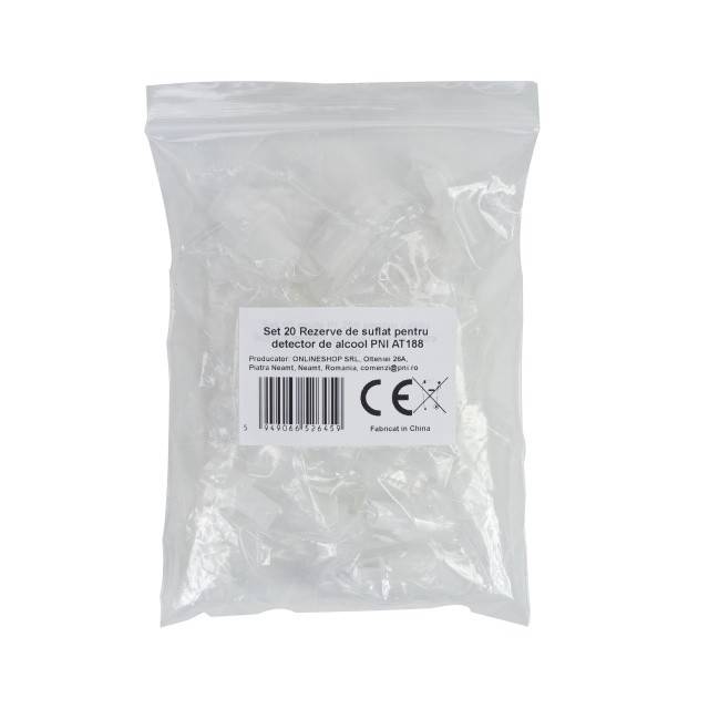 Set 20 Rezerve de suflat pentru detector de alcool PNI AT188
