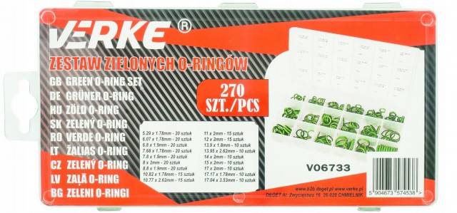 Set 270 Oringuri VERKE