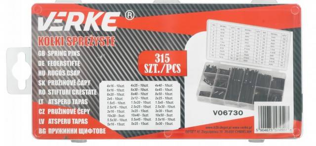 Set 315 stifturi VERKE