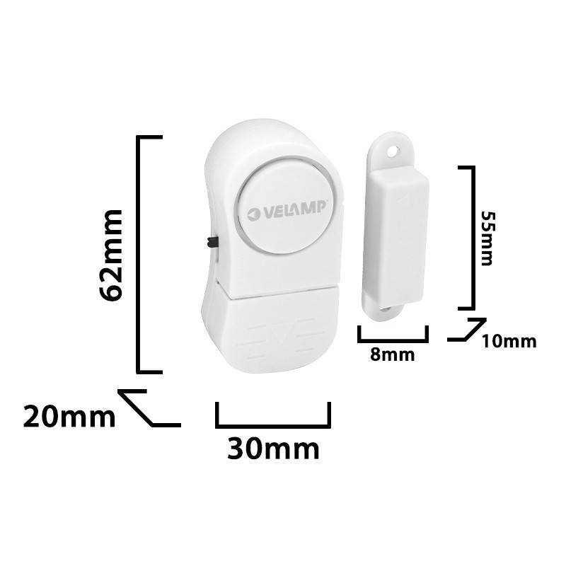 Set 4 alarme magnetice pentru usi si geamuri