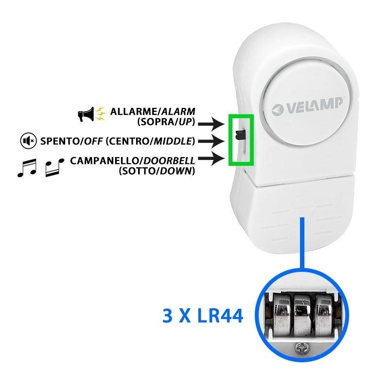 Set 4 alarme magnetice pentru usi si geamuri