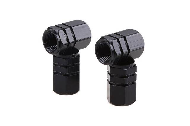 Set 4 capace pentru valva din aluminiu negru