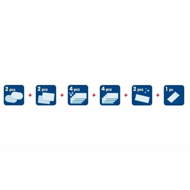 Set 4 folii universale pentru oglinzi sau geamuri auto antiaburire, anti stropire