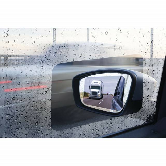 Set 4 folii universale pentru oglinzi sau geamuri auto antiaburire, anti stropire