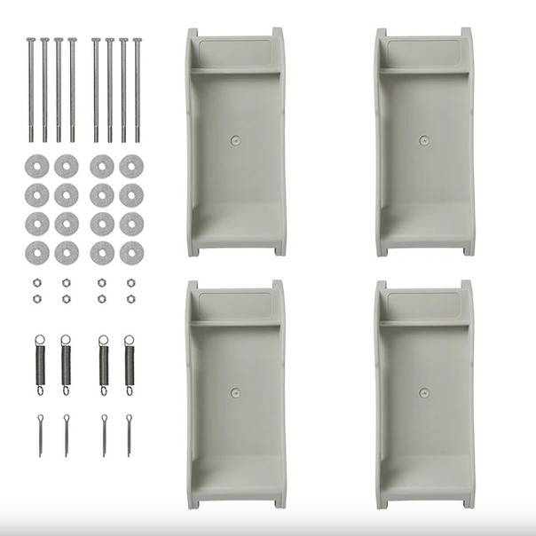 Set 4 picioare stabilizare cu arc pentru rulota 25.5 cm x 10.5 cm