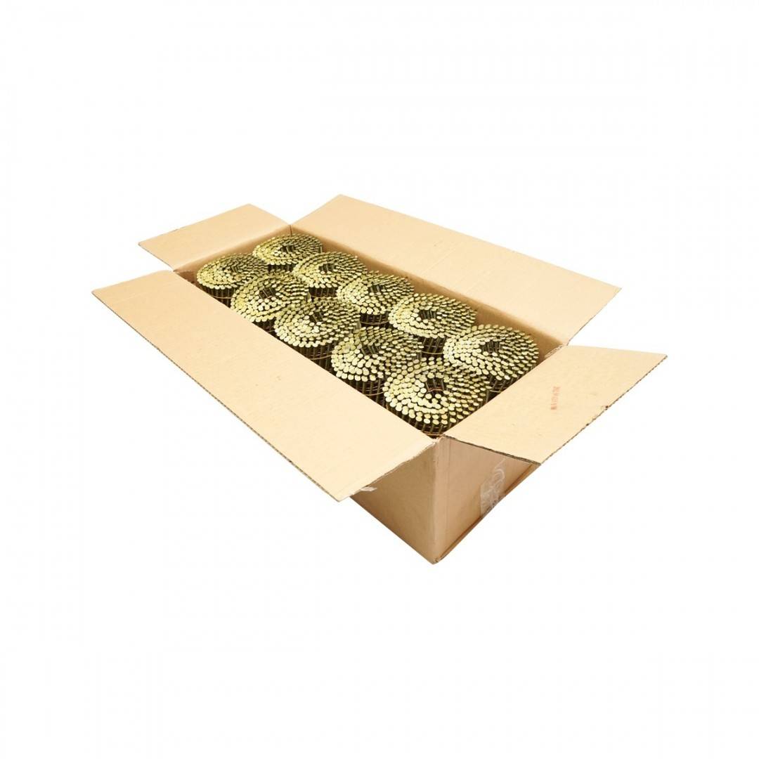 Set 4500 cuie pe tambur/rola, inelate 3.1x90mm, 225buc/rola