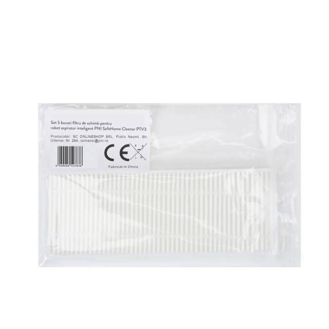 Set 5 bucati filtru de schimb pentru robot aspirator inteligent PNI SafeHome Cleaner PTV35