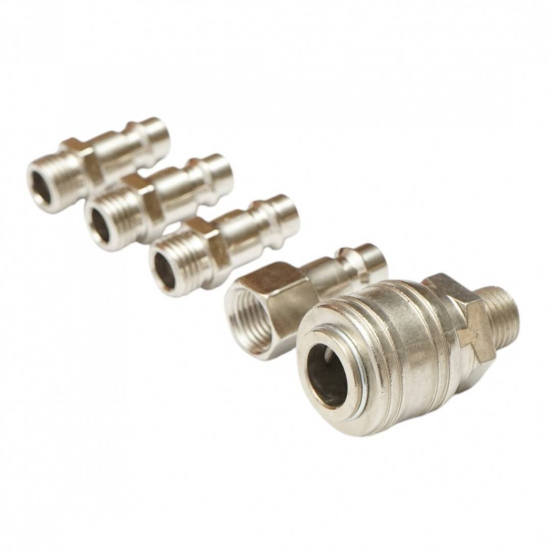 Set 5 cuple rapide 1/4 pentru furtunuri aer comprimat si scule pneumatice