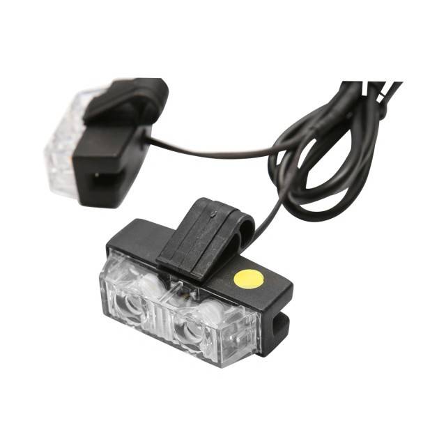 Set 8 stroboscoape cu 2 LED-uri, lumina galbena 12V Breckner