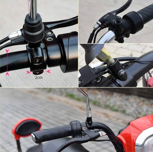 Set adaptor prindere oglinzi colier - surub (Ø 8mm)