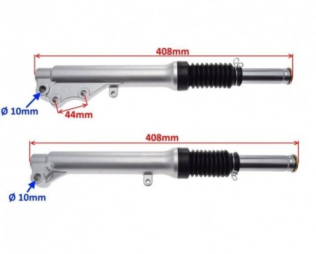 Set amortizoare fata scuter Keeway Hurricane 50cc 2T