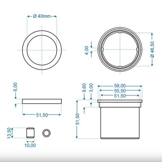 Set bucse alunecare pentru axul de franare pentru Knott KF/KR 7.5 - 10 - 13-20
