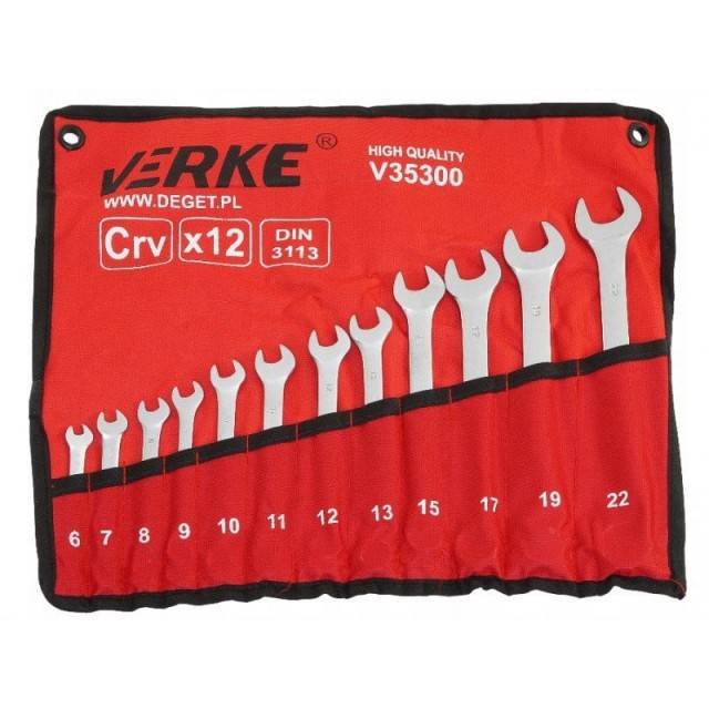Set chei combinate inelare 12 elemente 6-22mm VERKE