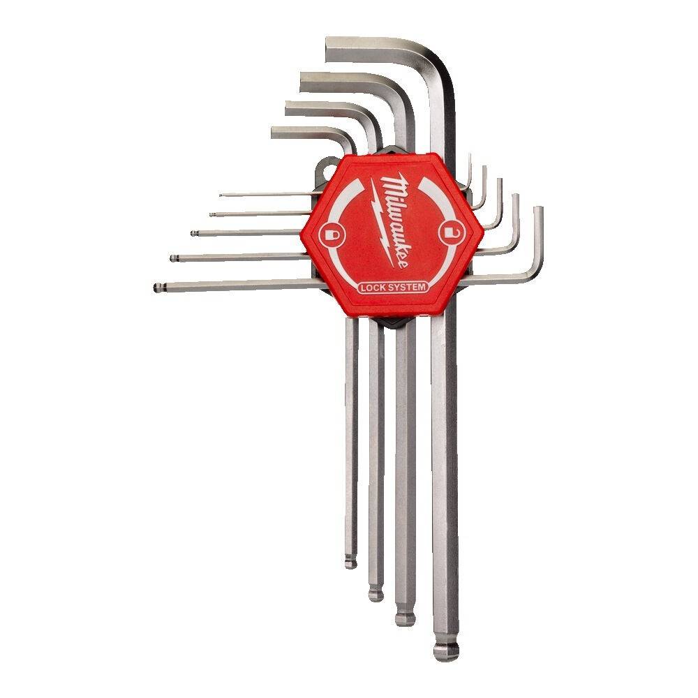Set chei imbus hex 1.5-10mm, 9buc Milwaukee
