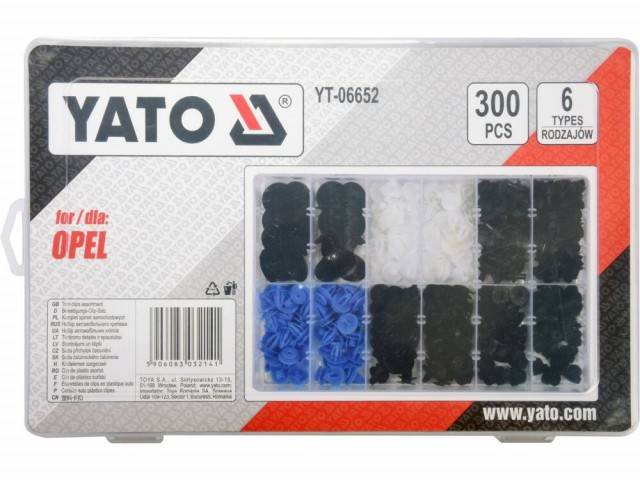 Set clipsuri tapiterie OPEL 300 buc YATO