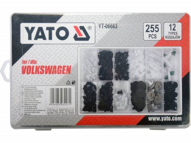 SET CLIPSURI TAPITERIE VOLKSWAGEN 255BUC YATO