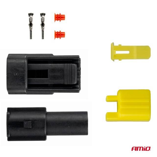 Set conector stecher si priza 1 PIN 2.2mm