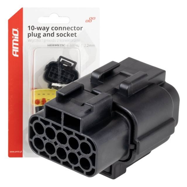 Set conector stecher si priza 10 PIN 2.2mm