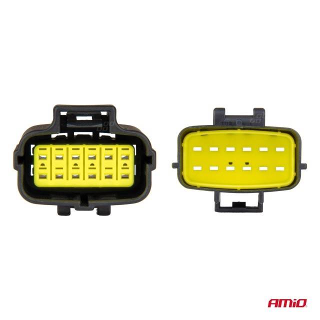 Set conector stecher si priza 12 PIN 2.2mm