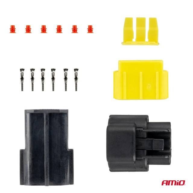 Set conector stecher si priza 3 PIN 2.2mm