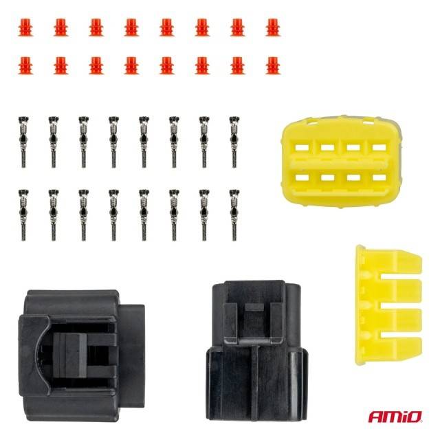Set conector stecher si priza 8 PIN 2.2mm