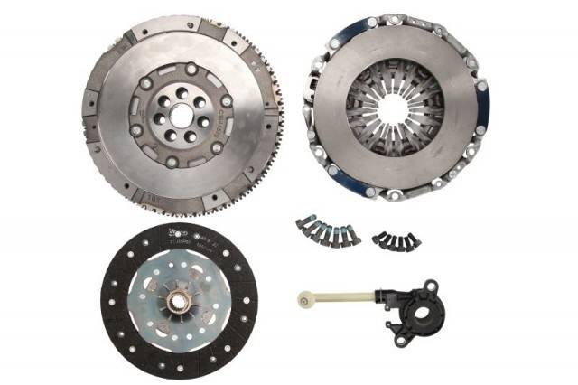 Set de ambreiaj cu rulment si volant cu masa dubla (235mm) VALEO, Duster