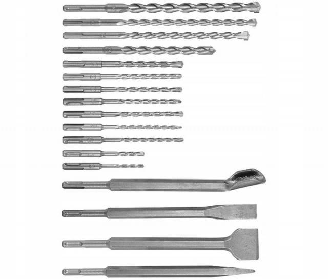 Set de burghie si dalti SDS Plus 17 elemente VERKE