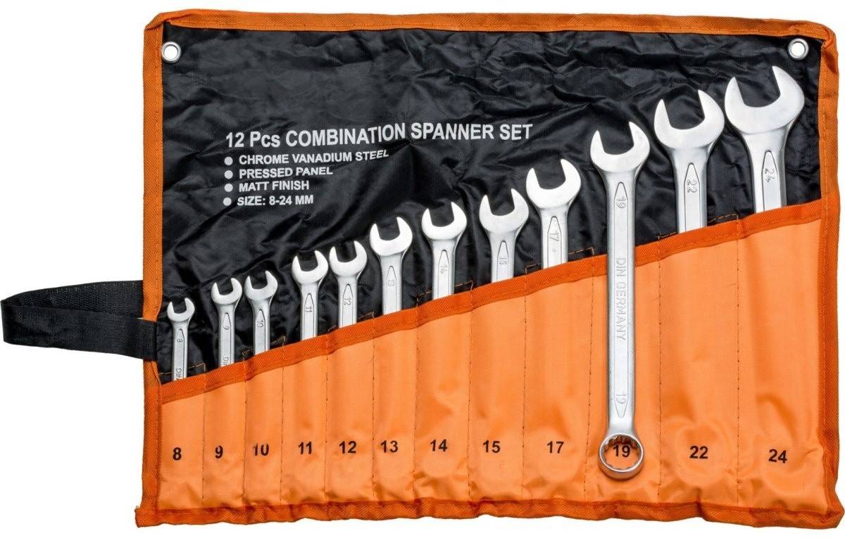 Set de chei fixe Drel 6-22 mm, 12 buc.