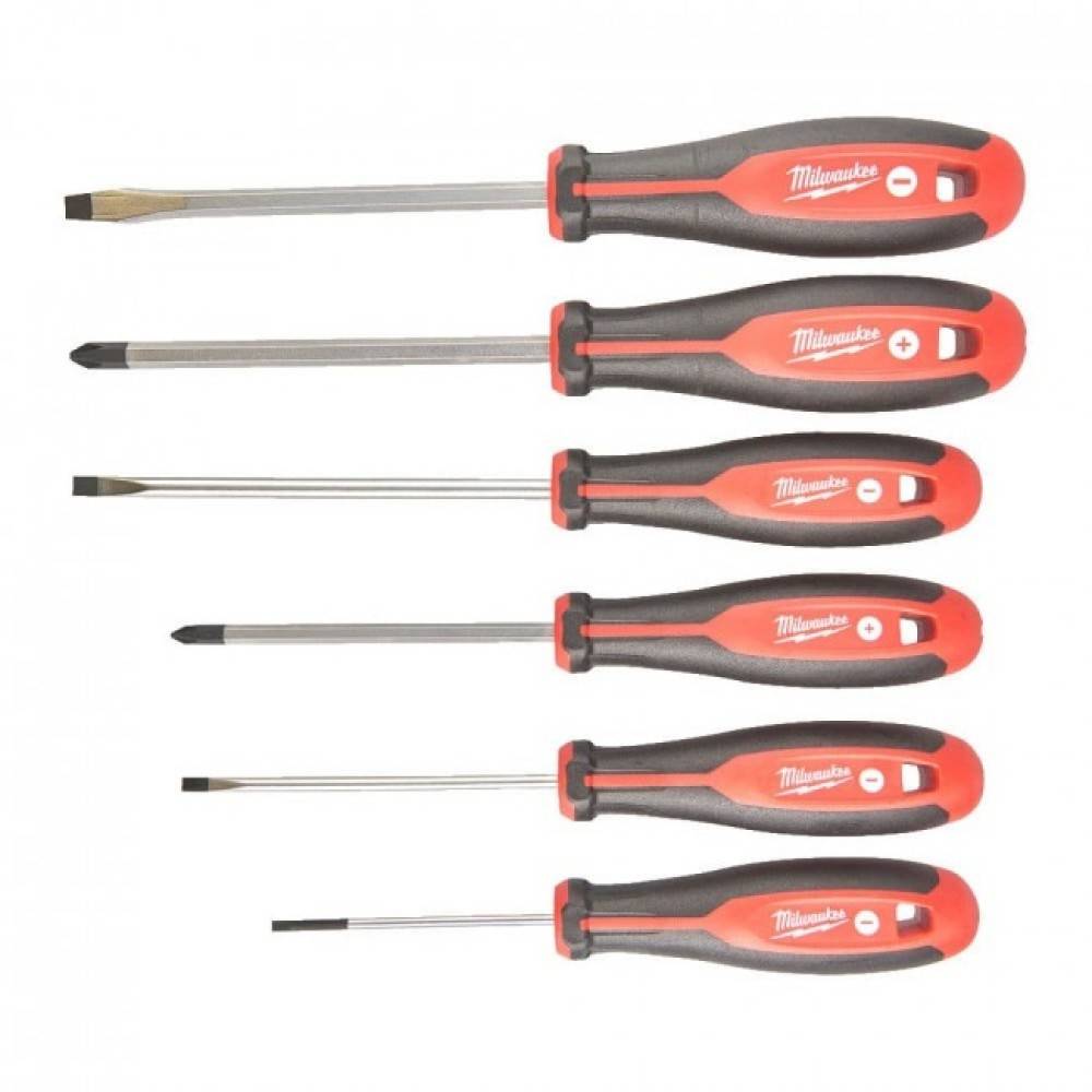 Set de surubelnite cu maner cu trei-fete, set2, 6buc, Milwaukee