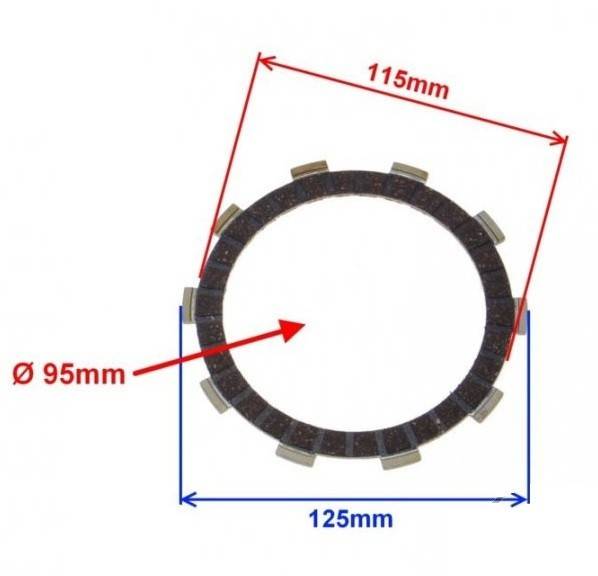 Set discuri ambreiaj scuter Aprilia AM6 50-90cc