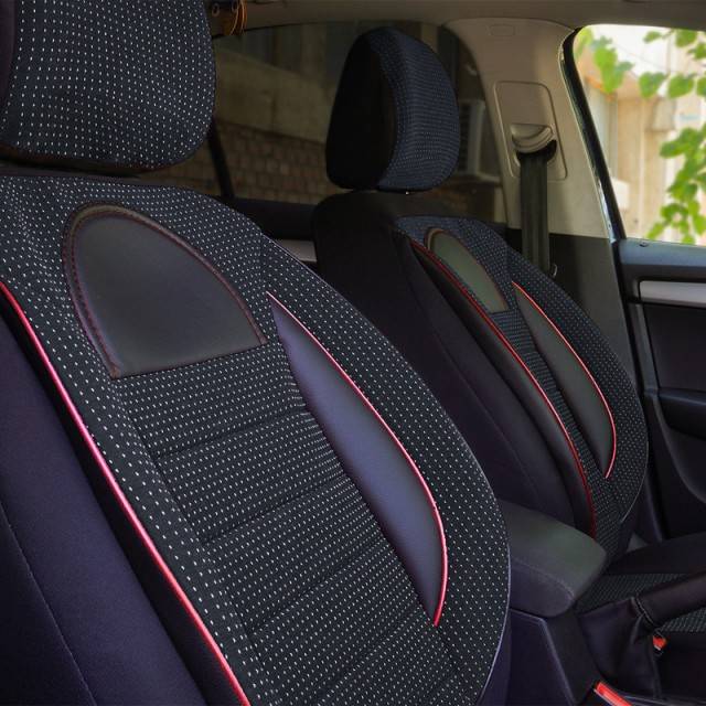 Set Huse Scaun Racing Negru