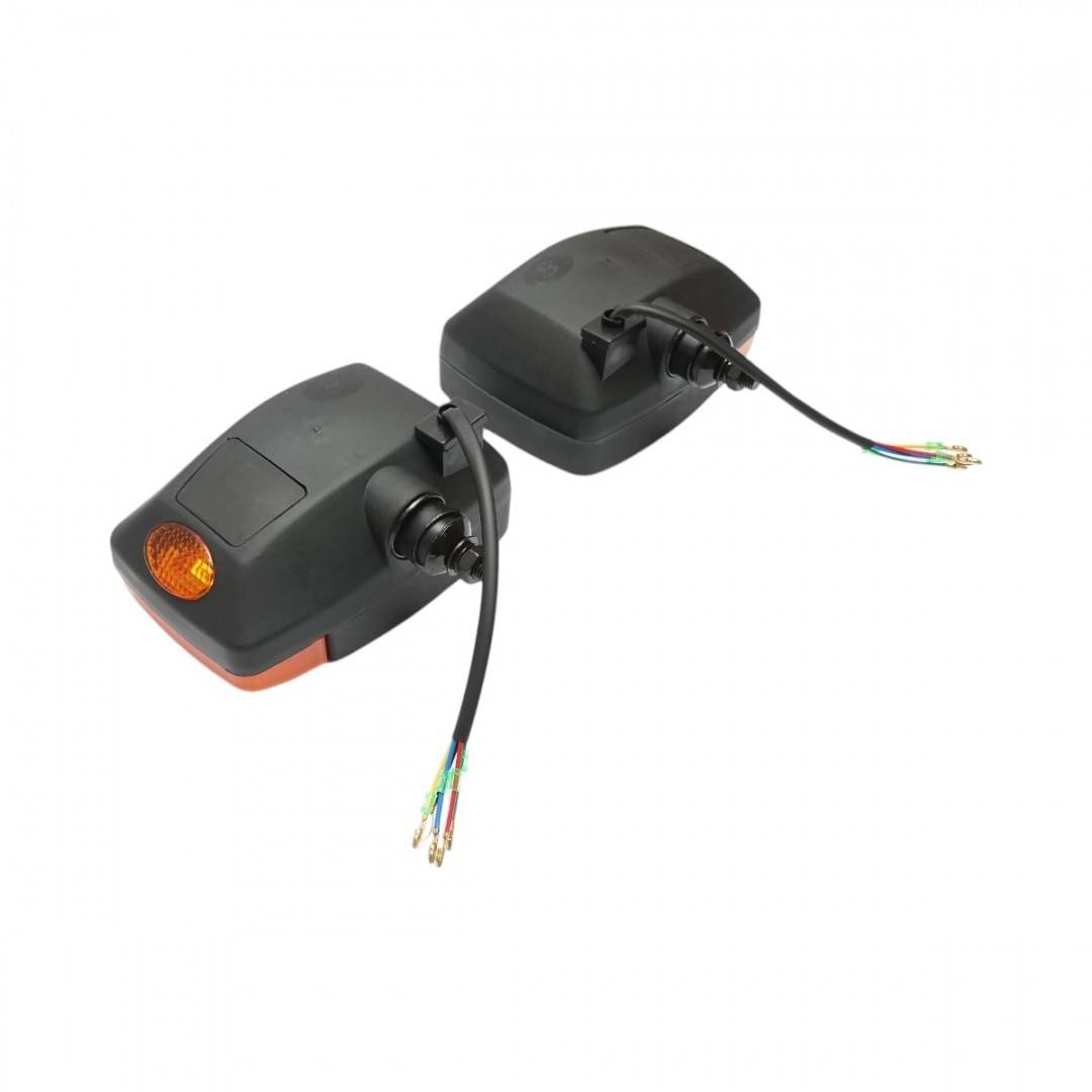 Set lampi fata cu semnalizare stanga/dreapta 12/24V pentru JCB 3CX, 3DX cod OEM 700/50055, 700/50056, 700/50119, 700/38400