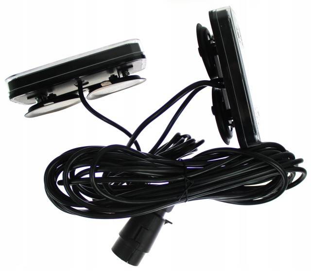 Set Lampi spate combinate magnetice, 3 functii, 12-24V, cablu 12 m