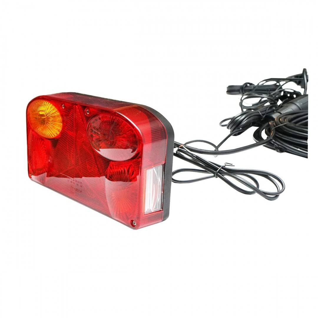 Set lampi universale remorca cu 7 functii, catadioptri, cablaj si priza 13P 12V Breckner Germany