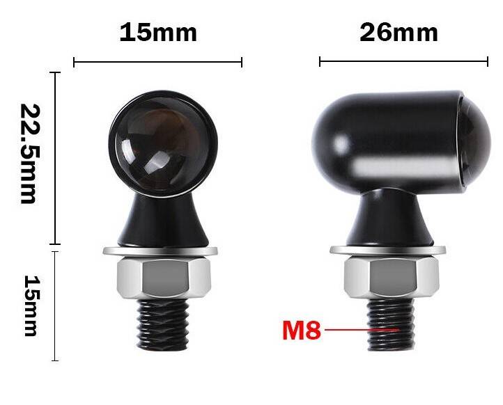 Set mini semnale scuter / motocicleta