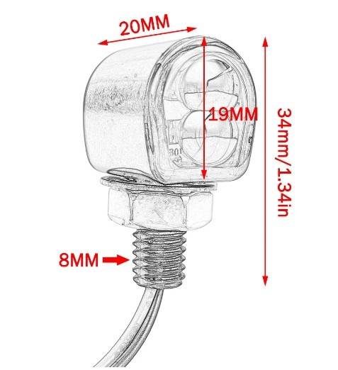 Set mini semnale scuter / motocicleta (model 1)