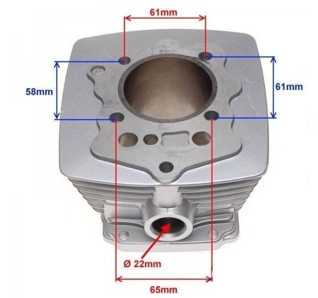 Set motor 4T 200cc ATV Loncin (racire aer) 63mm