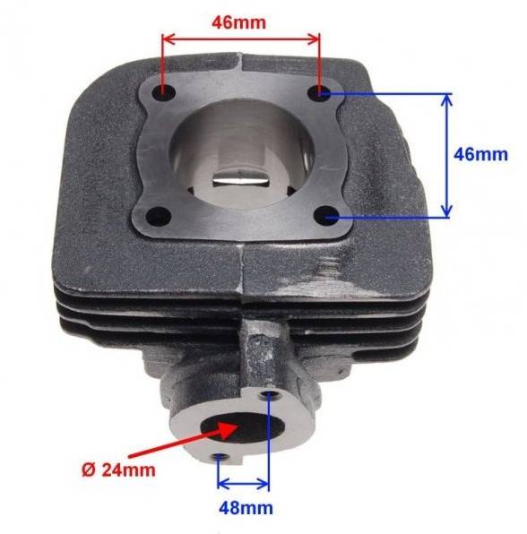 Set motor scuter 2T 50cc Suzuki AD / Morini(racire aer)