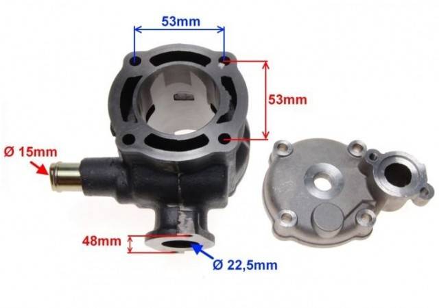 Set motor scuter 2T 80cc Suzuki Katana / Aprilia Ditech (racire pe apa)