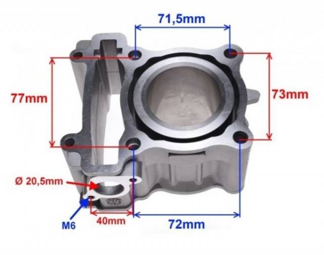 Set motor scuter Yamaha X-Max 125cc (racire pe apa) 52mm